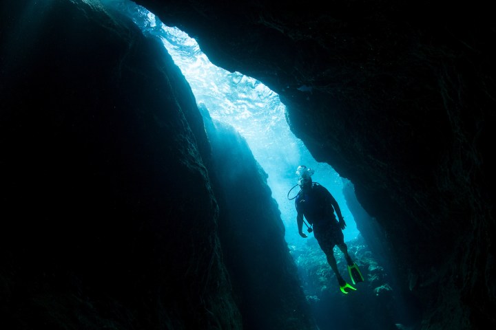 a very dark water