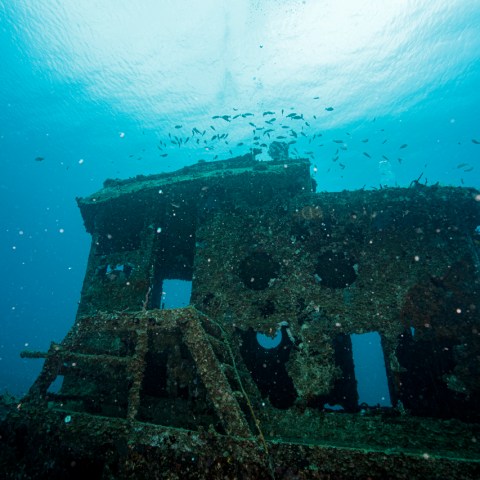underwater view of a swimming pool