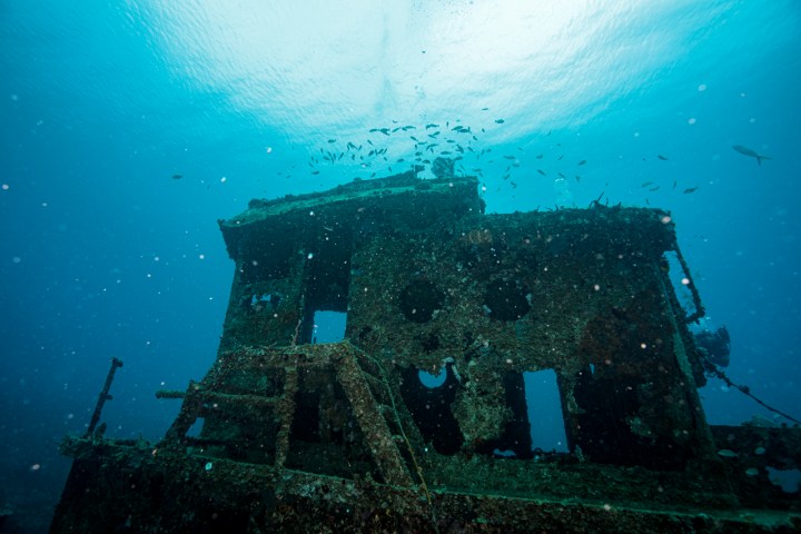 underwater view of a swimming pool