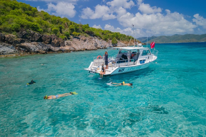 a small boat in a body of water