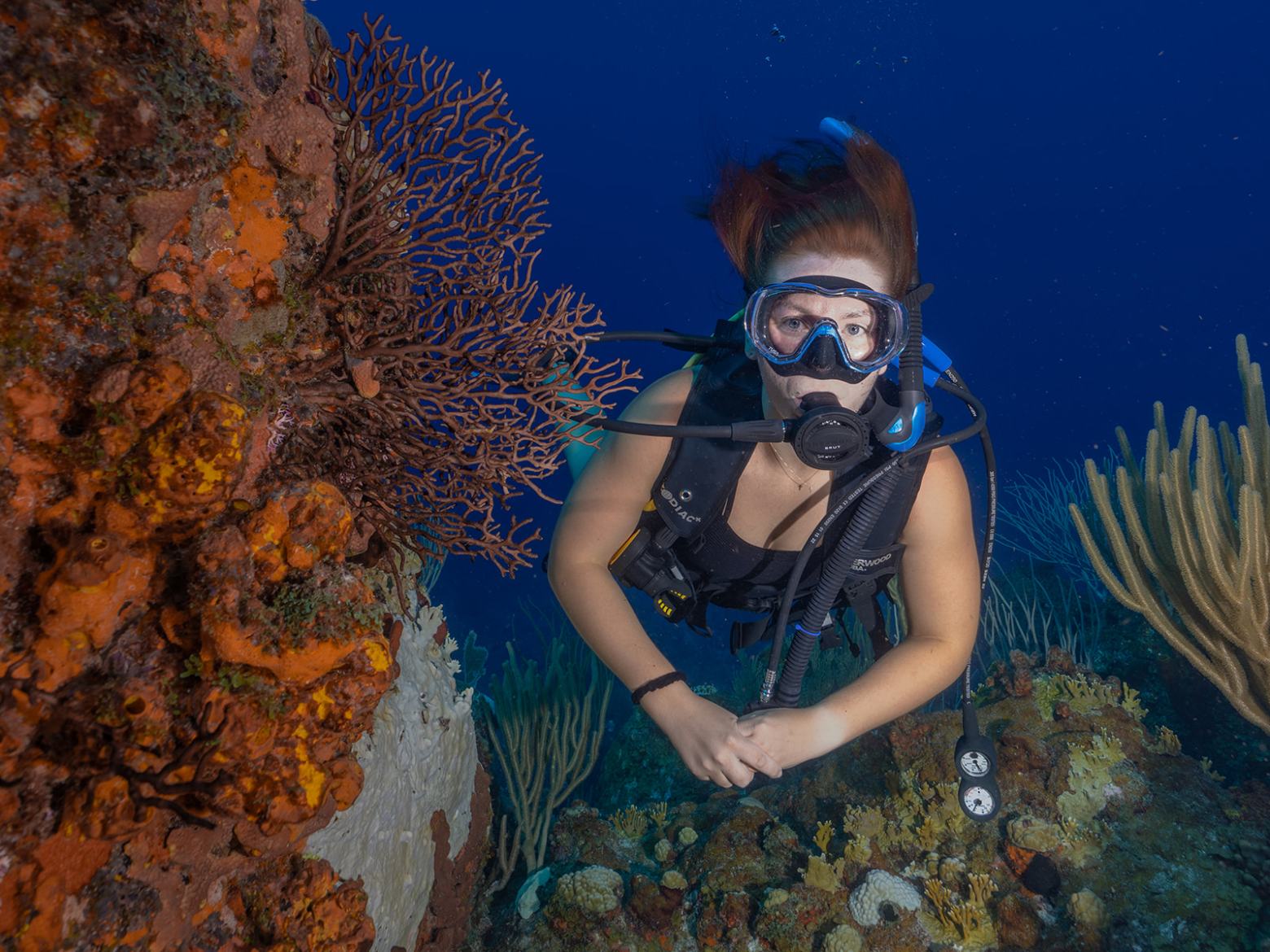 a man in a swimming pool